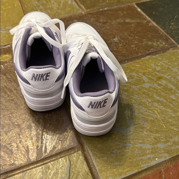 Nike White and Purple Athletic Shoes - Picture 2 of 3